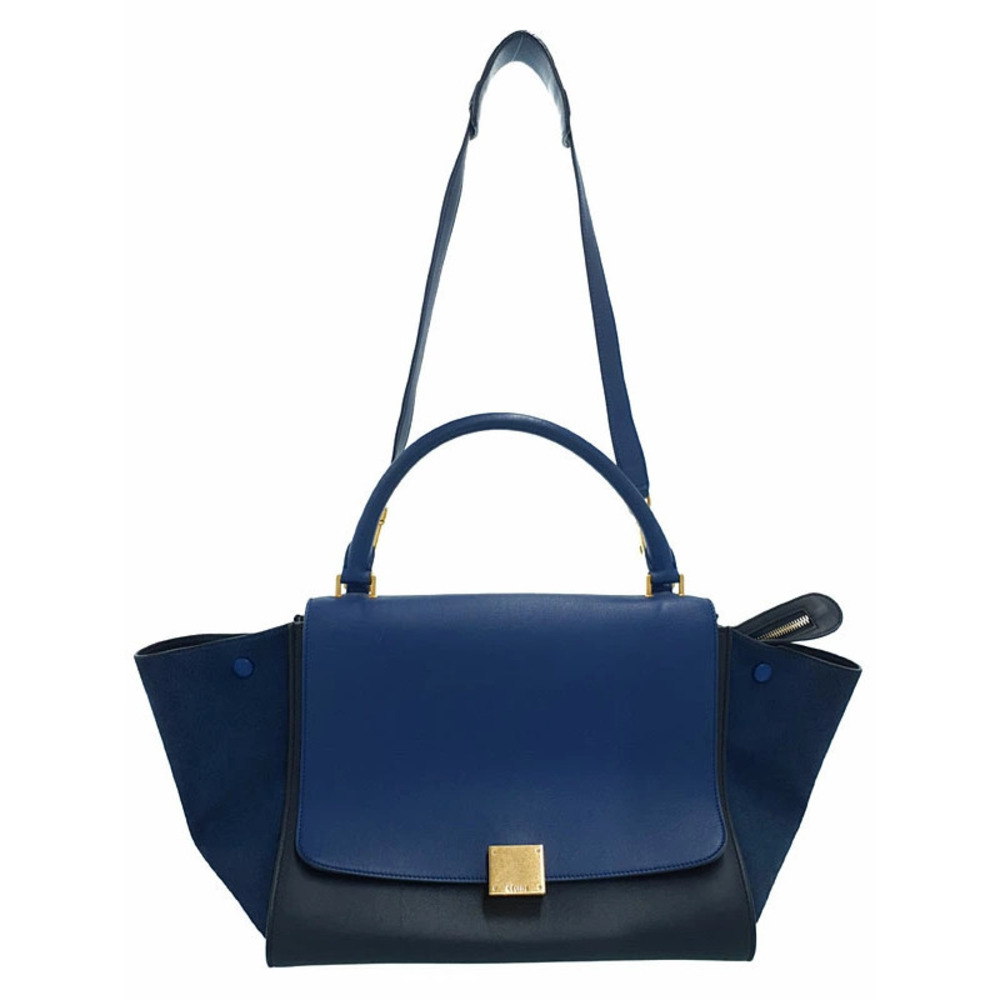 Celine Trapeze Leather 2WAY Handbag Shoulder Bag